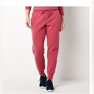 RED SUPER SOFT FLEECE JOGGERS